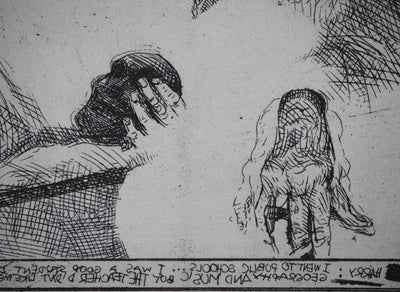 Sergio AQUINDO : Miror dialogue - Gravure (détail)