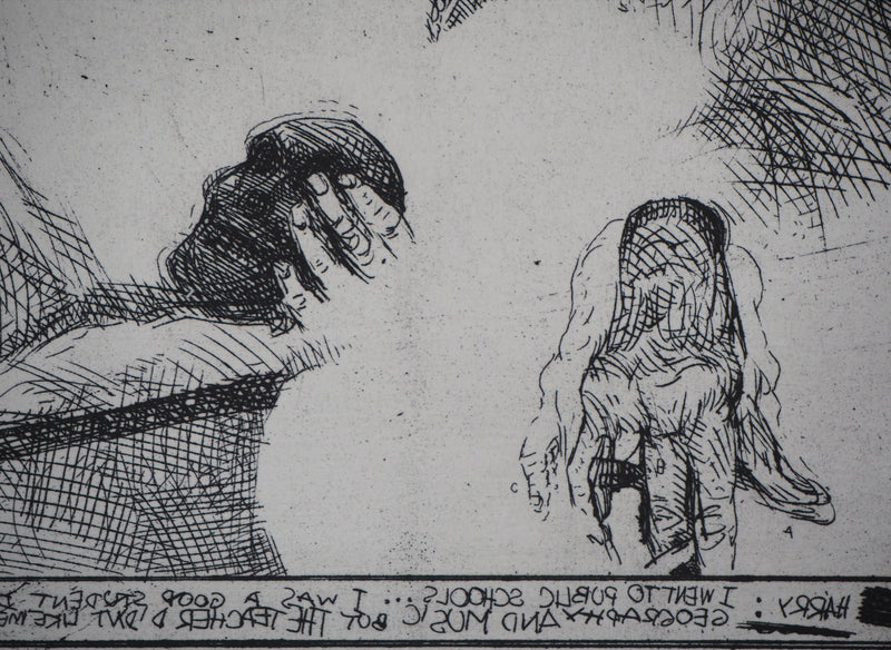 Sergio AQUINDO : Miror dialogue - Gravure (détail)