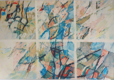 André ARABIS : Composition abstraite - 1992 - Lithographie
