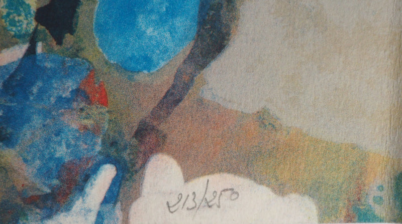 André ARABIS : Composition abstraite - 1992 - Lithographie (détail)