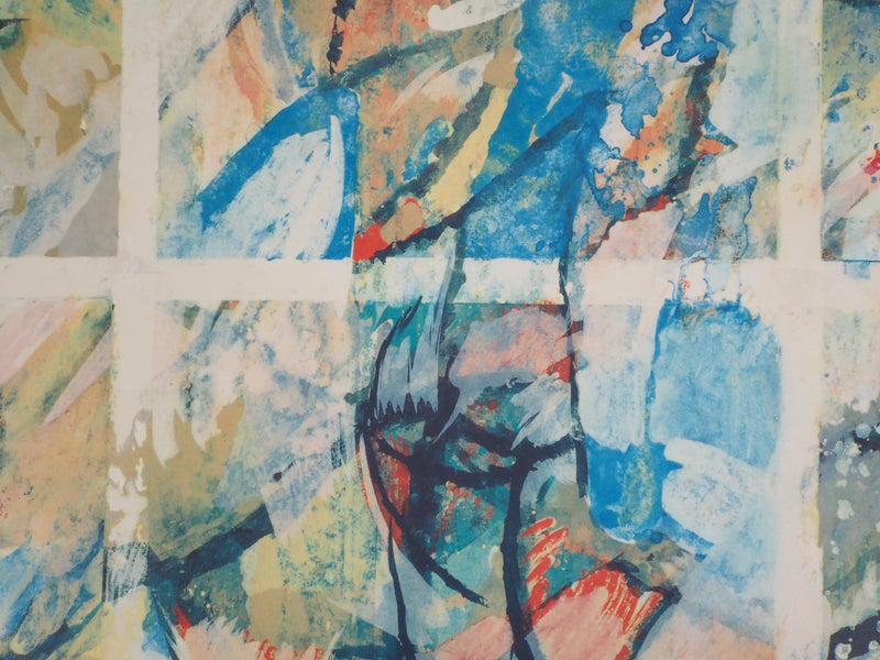 André ARABIS : Composition abstraite - 1992 - Lithographie (détail)