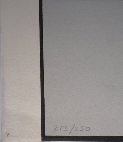 Carmelo ARDEN QUIN : Composition aux anneaux olympiques- 1992 - Lithographie (détail)