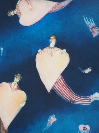 Ludmila ARMATA : Lonely Hearts - Gravure (détail)