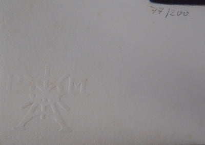 Ludmila ARMATA : Zodiaque, le Bellier - Gravure (détail)