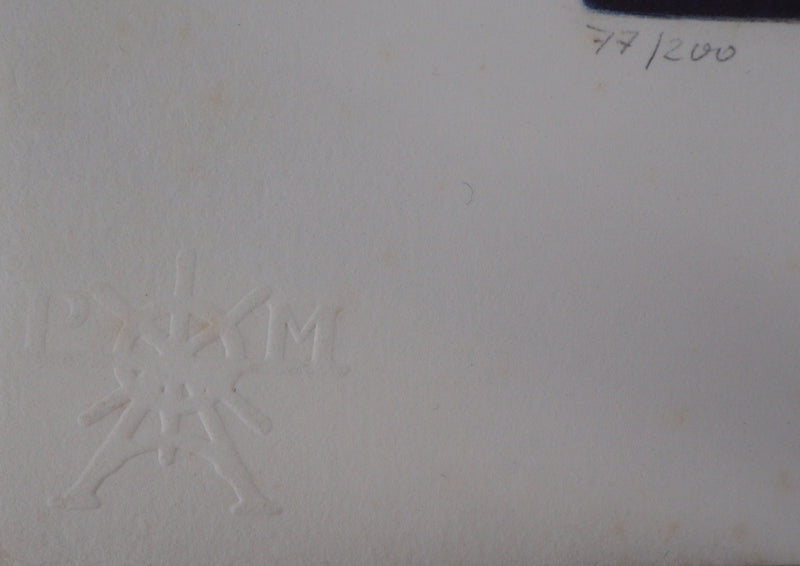 Ludmila ARMATA : Zodiaque, le Bellier - Gravure (détail)