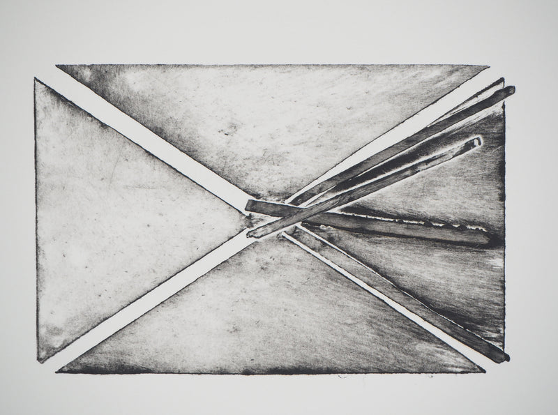 Gotz ARNDT : Composition métallique - Gravure
