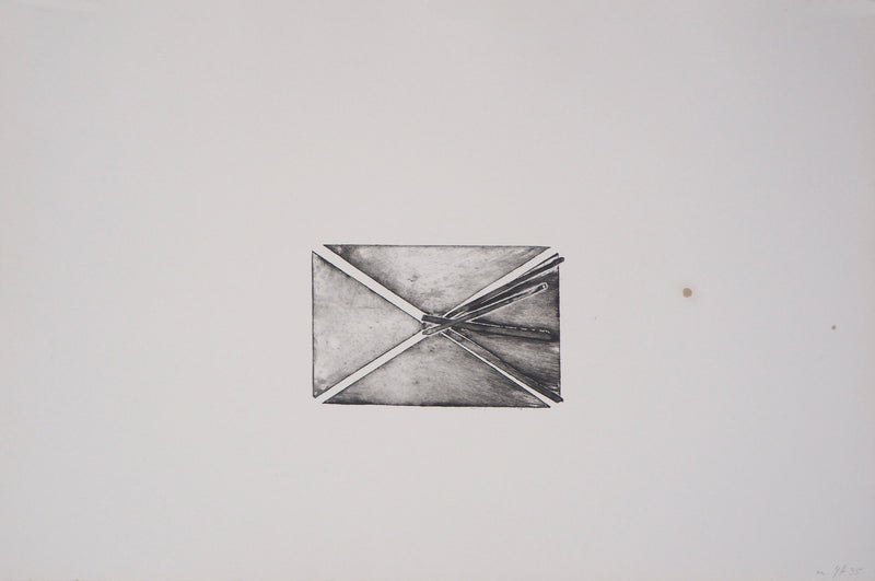 Gotz ARNDT : Composition métallique - Gravure (détail)