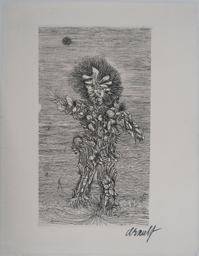 Georges ARNULF : Femme rayonnante, 1975 - Gravure