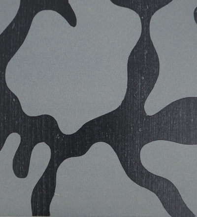 Jean ARP : Abstraction en bleu - Gravure sur bois (détail)