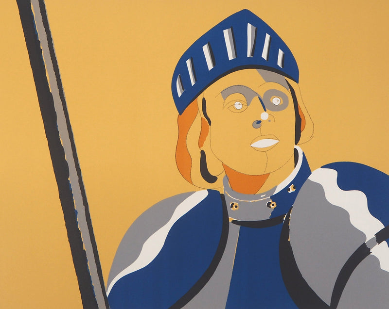 Eduardo ARROYO : Saint Michel, 1984 - Lithographie (détail)