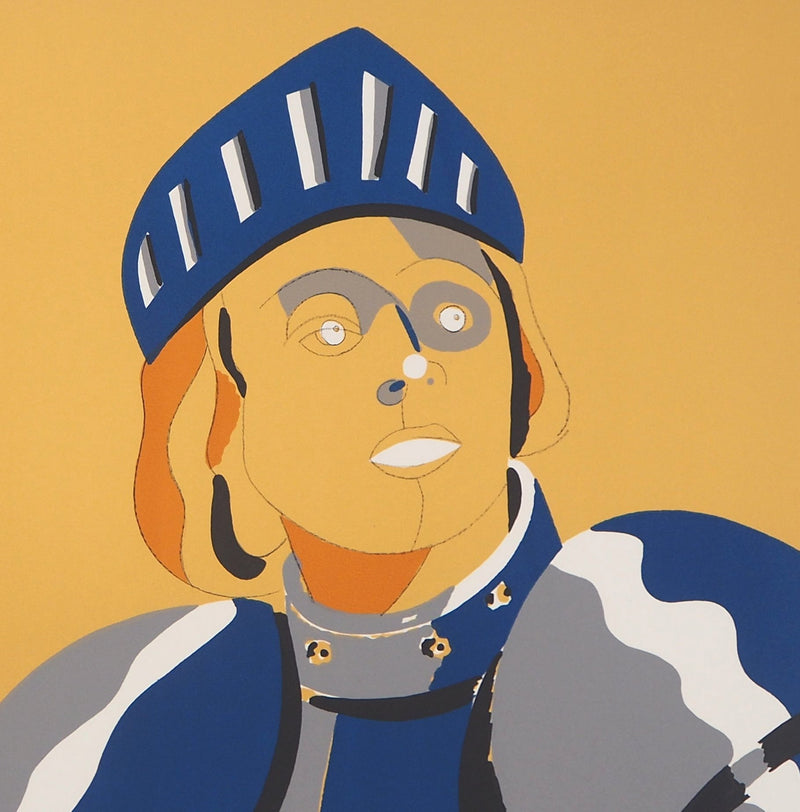 Eduardo ARROYO : Saint Michel, 1984 - Lithographie (détail)