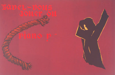 Eduardo ARROYO : Savez-vous jouer du piano, 1984 - Lithographie