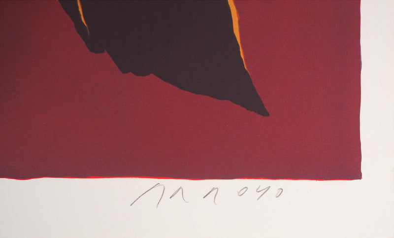 Eduardo ARROYO : Savez-vous jouer du piano, 1984 - Lithographie (détail)