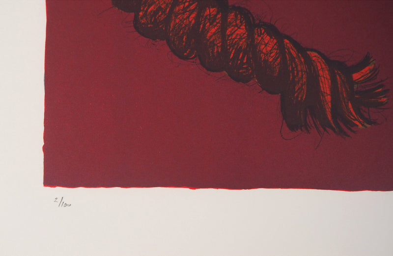 Eduardo ARROYO : Savez-vous jouer du piano, 1984 - Lithographie (détail)