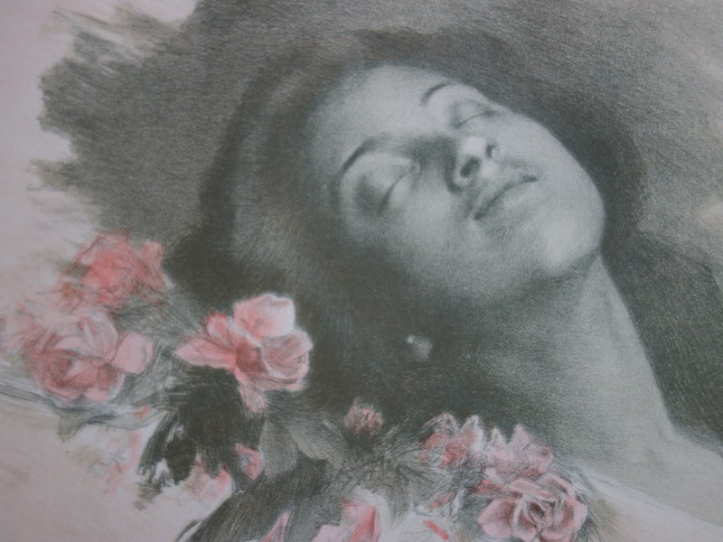 Albert-Émile ARTIGUE : Albine - Lithographie (détail)