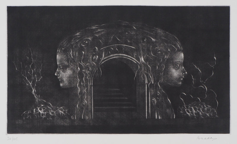 Hiroshi ASADA : Les gardiennes de la nature - Gravure