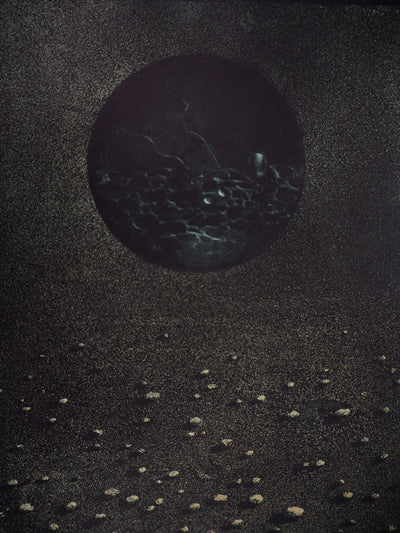 Hiroshi ASADA : Nuit sans lune - Gravure (détail)
