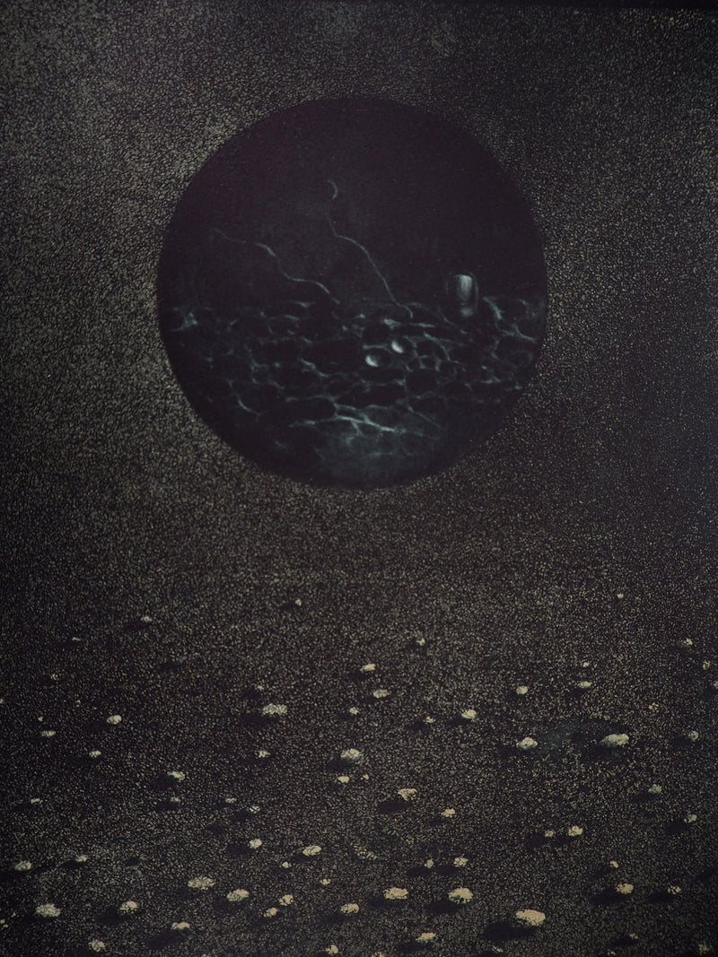 Hiroshi ASADA : Nuit sans lune - Gravure (détail)