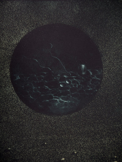 Hiroshi ASADA : Nuit sans lune - Gravure (détail)