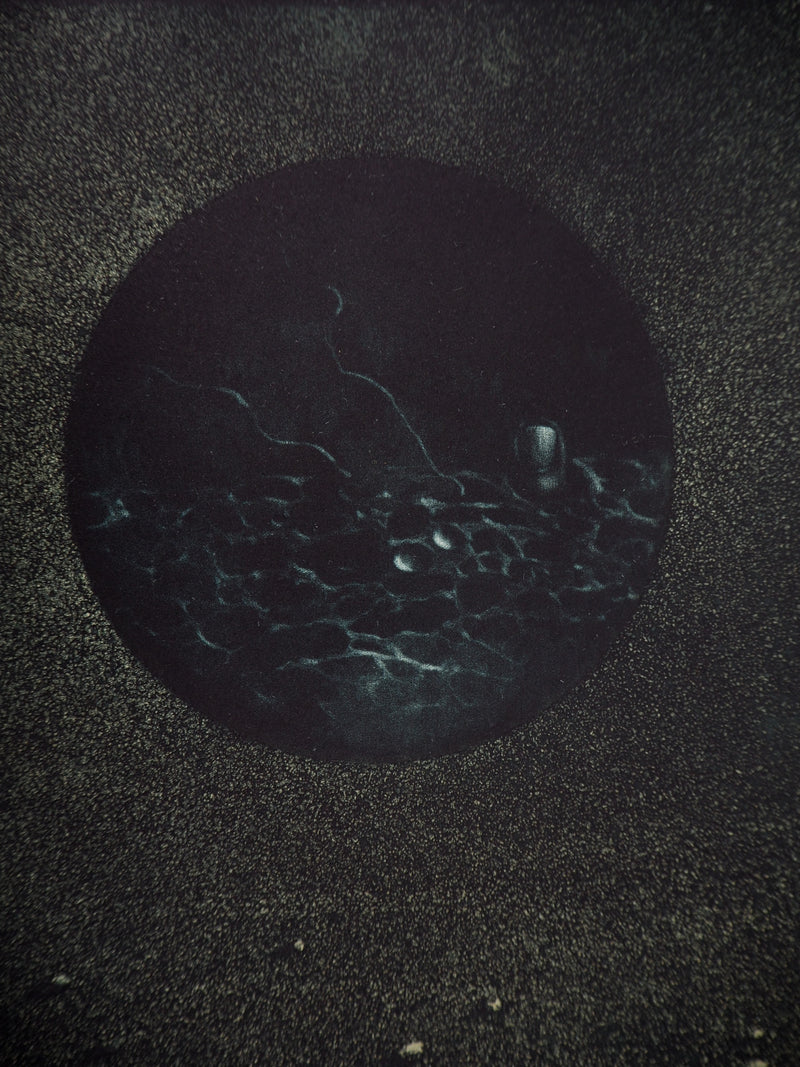 Hiroshi ASADA : Nuit sans lune - Gravure (détail)