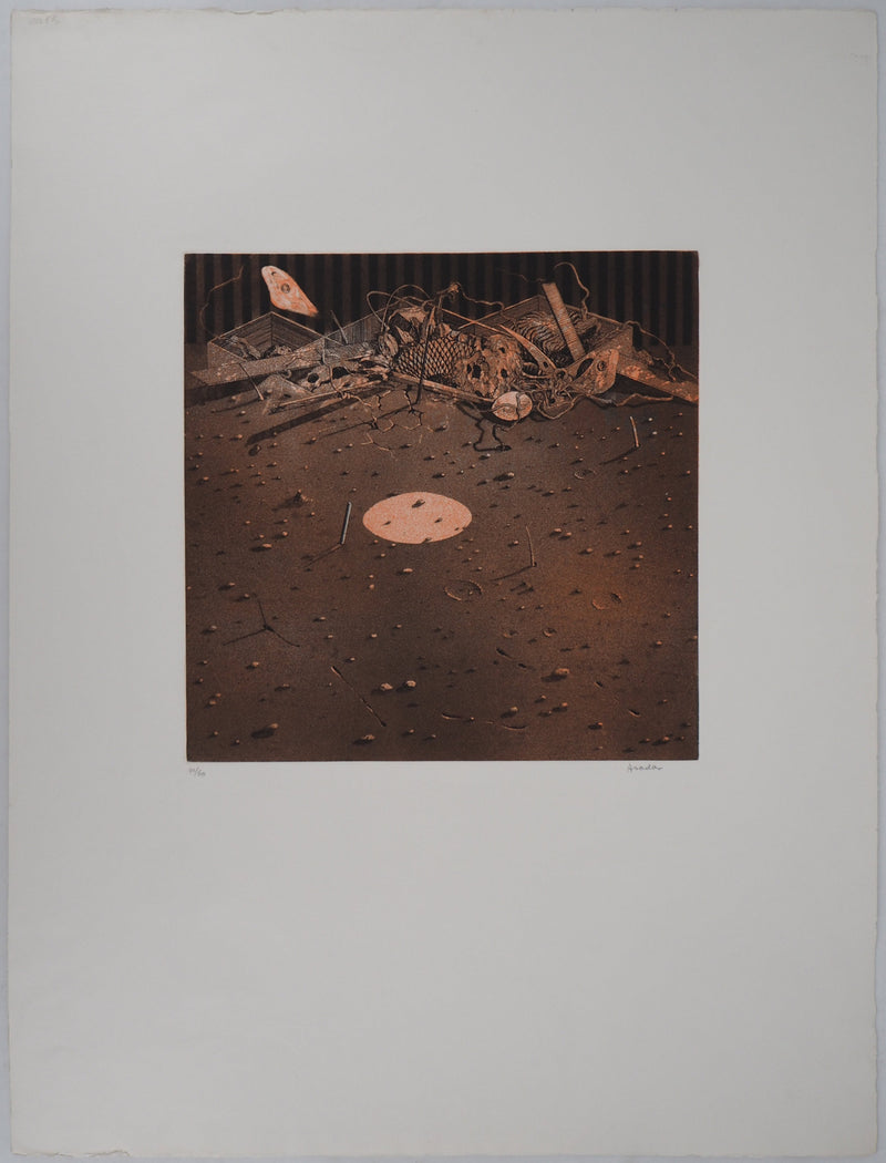 Hiroshi ASADA : Temps et poussière - Gravure (détail)