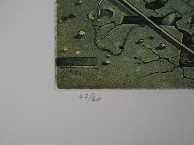 Hiroshi ASADA : Vie souterraine - Gravure (détail)