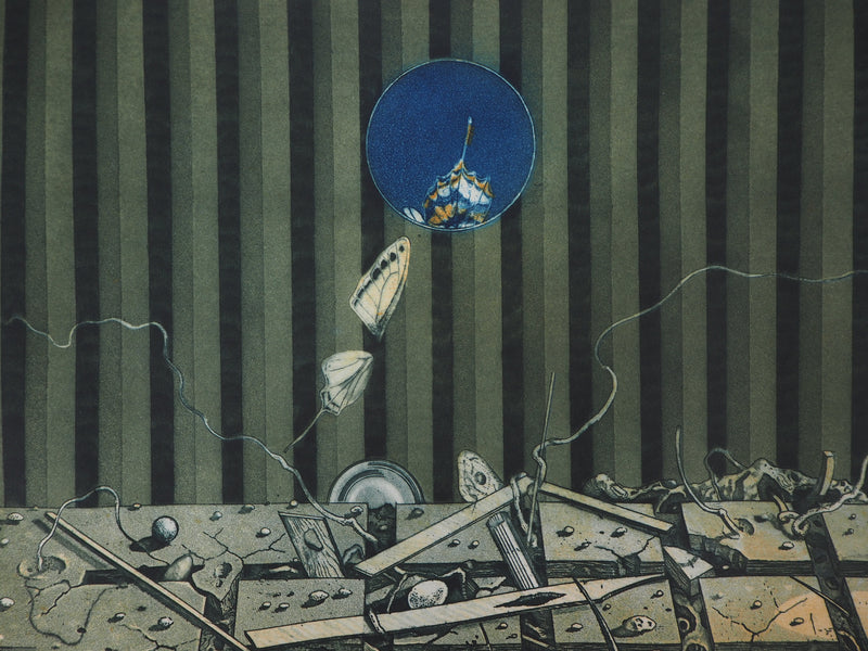 Hiroshi ASADA : Vie souterraine - Gravure (détail)