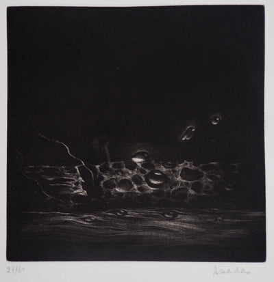 Hiroshi ASADA : Les yeux de bois - Gravure