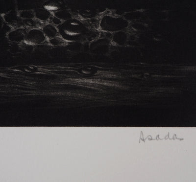 Hiroshi ASADA : Les yeux de bois - Gravure (détail)