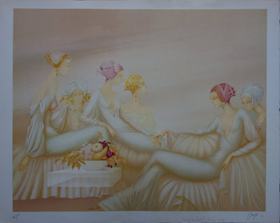 Philippe AUGE : Coupe de fruits - Lithographie