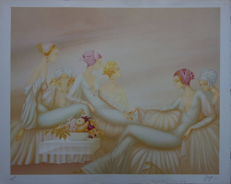 Philippe AUGE : Coupe de fruits - Lithographie