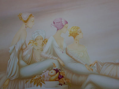 Philippe AUGE : Coupe de fruits - Lithographie (détail)