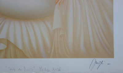 Philippe AUGE : Coupe de fruits - Lithographie (détail)