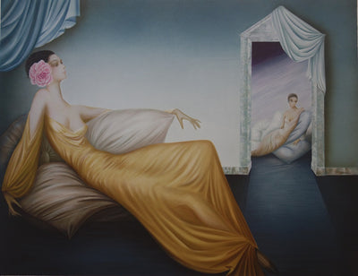 Philippe AUGE : Femme fatale - Lithographie (détail)