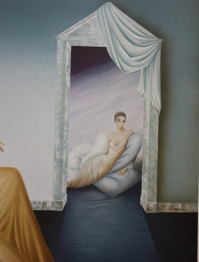 Philippe AUGE : Femme fatale - Lithographie (détail)