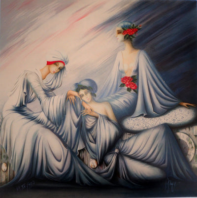 Philippe AUGE : Les somptueuses - Lithographie (détail)