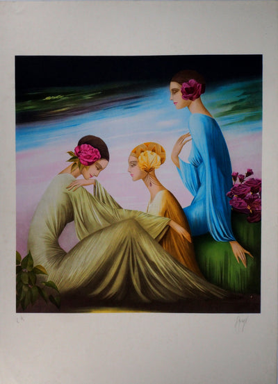 Philippe AUGE : Les trois grâces - Lithographie