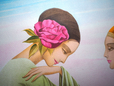 Philippe AUGE : Les trois grâces - Lithographie (détail)