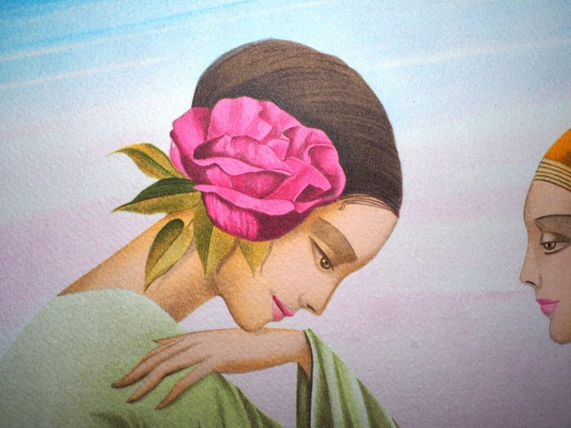 Philippe AUGE : Les trois grâces - Lithographie (détail)