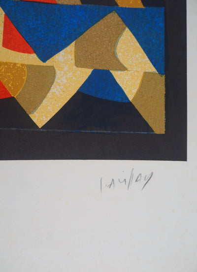 Simon AVISSAR : Le Clown - Lithographie (détail)