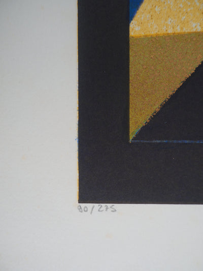 Simon AVISSAR : Le Clown - Lithographie (détail)