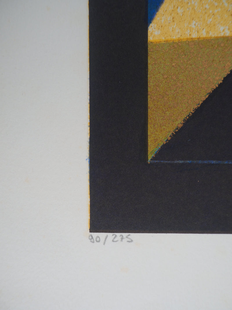 Simon AVISSAR : Le Clown - Lithographie (détail)