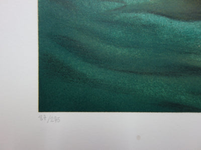 Jean Paul AVISSE : Le messager - Lithographie (détail)