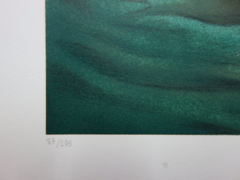 Jean Paul AVISSE : Le messager - Lithographie (détail)