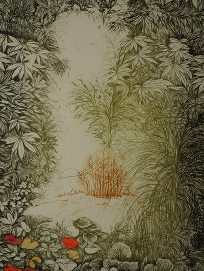 Alfonso AYUSO : Estival - Gravure (détail)
