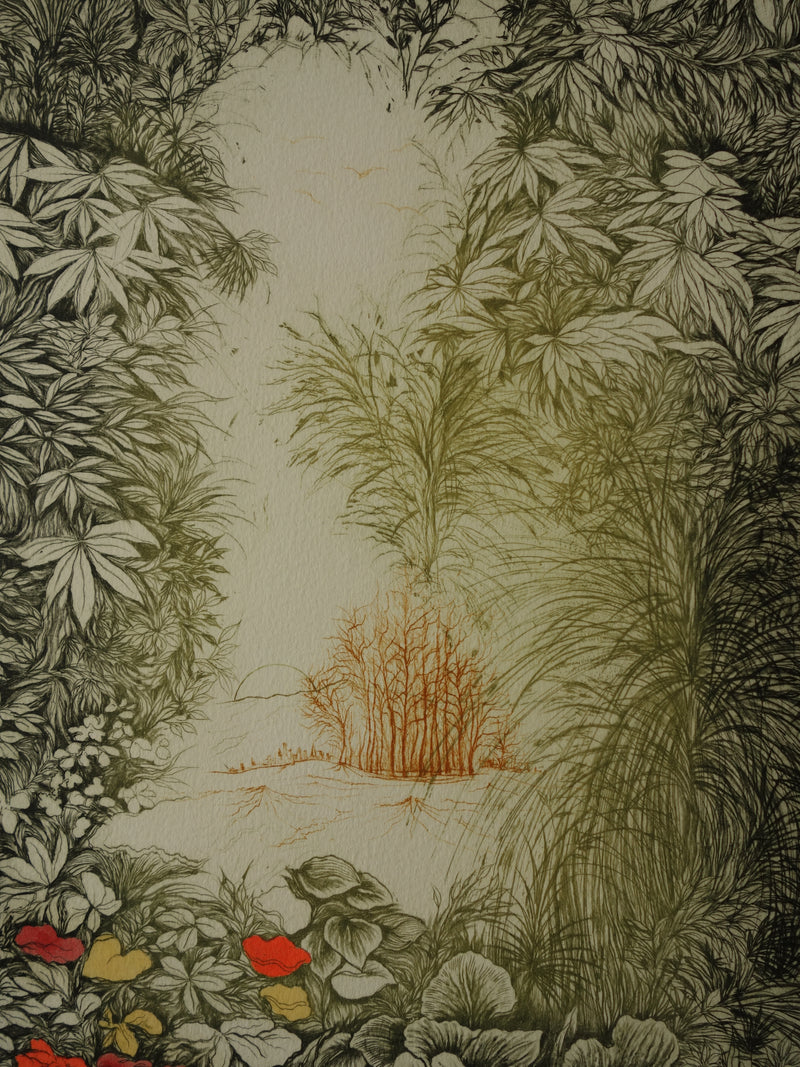 Alfonso AYUSO : Estival - Gravure (détail)