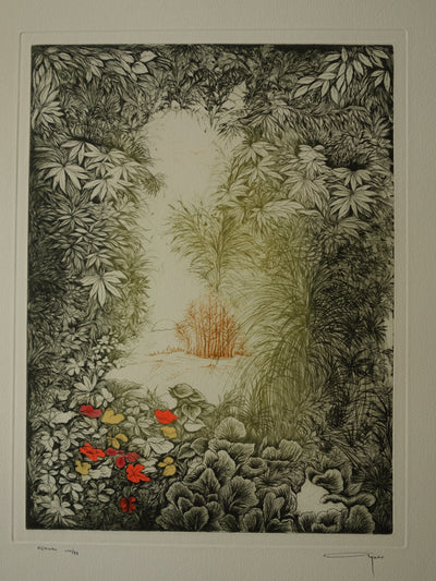 Alfonso AYUSO : Estival - Gravure (détail)