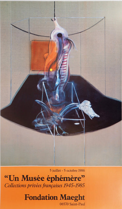 Francis BACON : Carcasse de viande et oiseau de proie, 1986 - Affiche