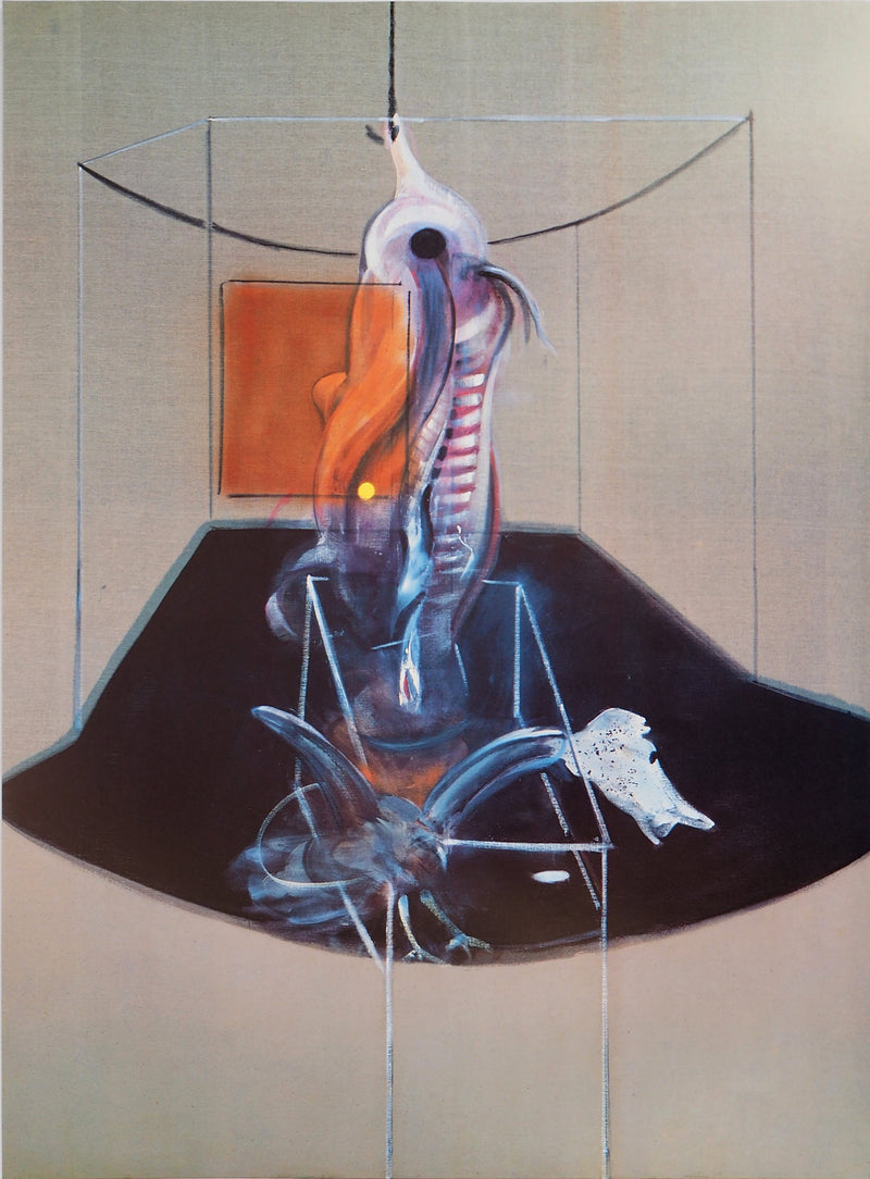 Francis BACON : Carcasse de viande et oiseau de proie, 1986 - Affiche (détail)