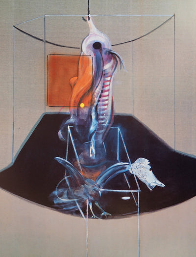 Francis BACON : Carcasse de viande et oiseau de proie, 1986 - Affiche (détail)